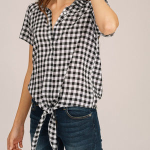Gingham Tye Tee